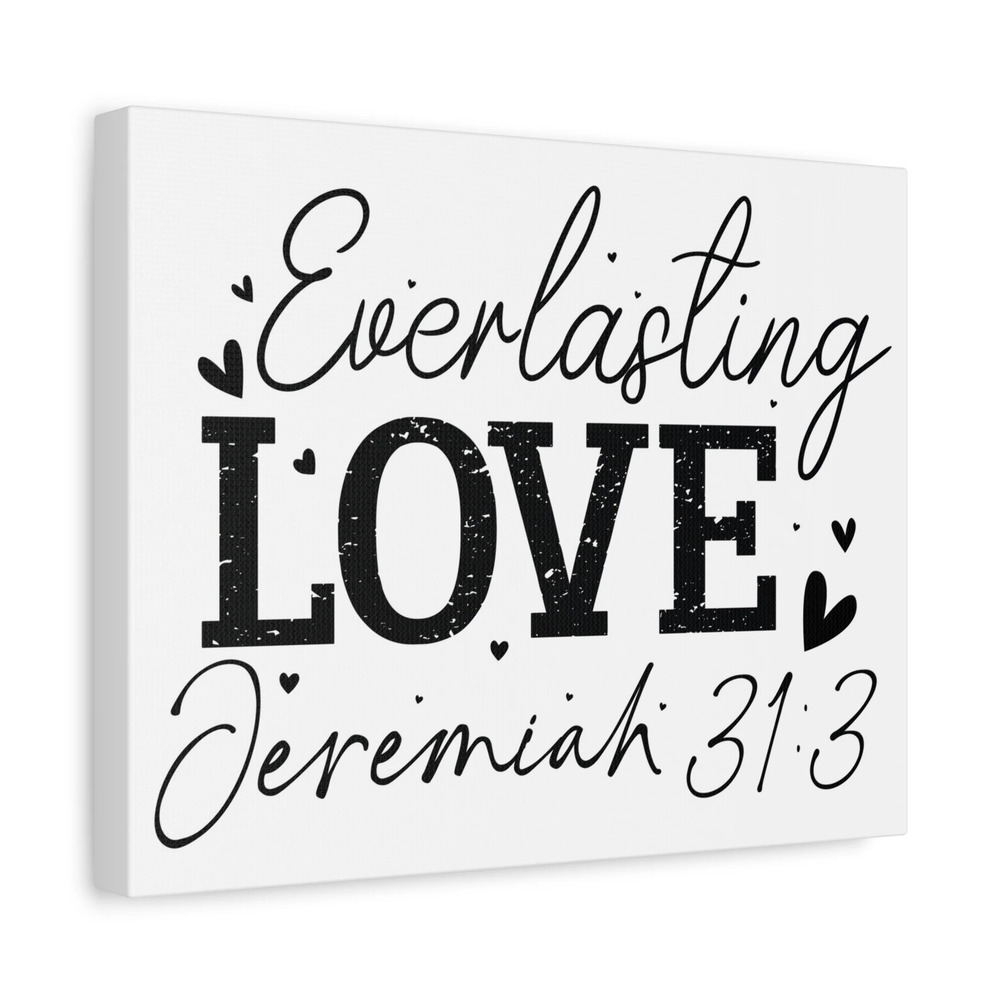 Scripture Walls Jeremiah 31:3 An Everlasting Love Bible Verse Canvas Christian